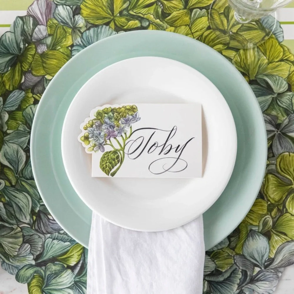 Hester & Cook Die-Cut Hydrangea Placemat 15.6